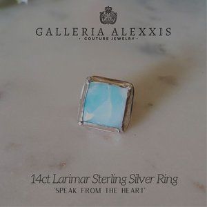 Larimar Silver Ring | Galleria Alexxis
